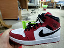 耐克（NIKE）Air Jordan aj1 mid男女鞋影子芝加哥黑紅腳趾熊貓籃球運動(dòng)休閑鞋 DQ8426-517湖人男子 42 曬單實(shí)拍圖
