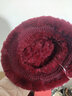 幕加格皮草帽子女冬季中老年保暖兔毛老太媽媽奶奶加厚防寒帽圍巾t2589 酒紅色 (單頂帽子)均碼有彈性 曬單實(shí)拍圖