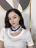 CHALL KITTY真絲絲巾桑蠶絲女士小方巾2025新款媽媽生日禮物教師節(jié)禮物送老師 海船藏青-品牌高檔高級(jí)感 曬單實(shí)拍圖