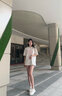 MARY JSTNI代購楊冪同款網(wǎng)面小白鞋女205春夏季新款爆款厚底內(nèi)增高早秋板鞋 HK39-1白拼綠【皮面-四季款】 38 曬單實拍圖