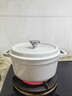 蘇泊爾（SUPOR）琺瑯鍋鑄鐵鍋 煲湯鍋燉鍋煮鍋無(wú)涂層燜燒搪瓷鍋 燃氣灶電磁爐通用 松露白 直徑 24cm 曬單實(shí)拍圖