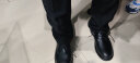 京日达  皮鞋男士秋冬季商务休闲正装皮鞋子男圆头皮鞋英伦布洛克增高 Edc-A666黑色 43 实拍图