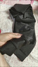 莫代爾打底褲女冬款加厚光澤褲踩腳小腳褲加大碼外穿高腰保暖百搭 高腰平腳加絨 黑色 1條 XL 105-125斤 曬單實(shí)拍圖