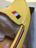 帝洛馳真皮馬銜扣豆豆鞋男休閑皮鞋英倫秋冬加絨黃色頭層牛皮大碼45棉鞋 黃色 40 (250mm) 皮鞋碼 曬單實(shí)拍圖