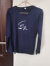 嘉曄長(cháng)袖t恤男男裝t恤夏季體恤男t恤男大碼長(cháng)袖T恤春秋上衣T恤 深藍色 XL 曬單實(shí)拍圖