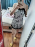 雅鹿冰絲睡衣女夏季少女吊帶短褲家居服美背睡衣女水墨畫(huà)兩件套裝 吊帶短褲 L 103-117斤 曬單實(shí)拍圖
