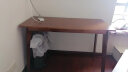 巧手七（QIAOSHOUQI）实木书桌 学习桌简易写字台中学生书桌椅北欧桌子现代简约电脑桌 胡桃色 120cm*55cm*75cm（长宽高） 实拍图