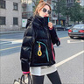 皮爾卡丹白鴨絨羽絨服女秋冬季新款韓版時尚氣質外套免洗上衣女裝 米白色_ 黑色 S_推薦_80-125斤左右 曬單實拍圖