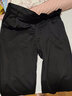 奕卬2022年夏季秋新款西裝褲女直筒寬松高腰垂感九分小個(gè)子休閑煙管褲子 黑色 3XL 130-140斤 曬單實(shí)拍圖