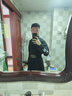 督型（DUXING）漢服成人男女情侶學(xué)生魏晉風(fēng)舞臺(tái)表演套裝武俠中國(guó)風(fēng)古裝俠客 黑色繁花+腰帶+護(hù)腕 XL 曬單實(shí)拍圖