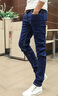 軒萊雅四季經(jīng)典款純黑牛仔褲男小腳長(cháng)褲男大碼薄款直筒修身工作休閑褲男 藍色 29 曬單實(shí)拍圖