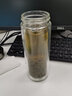 希諾（HEENOOR）玻璃杯雙層加厚高檔商務(wù)耐熱防燙泡茶西諾水晶杯男女辦公車載杯子 砂光黑色 360ML 曬單實(shí)拍圖