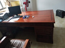 善心悅木 紅木家具 非洲花梨（學(xué)名：刺猬紫檀）實(shí)木辦公桌家具中式老板桌大班臺書(shū)桌電腦桌 預付訂金 付清尾款發(fā)貨 曬單實(shí)拍圖