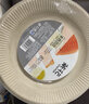 茶花一次性紙盤(pán)蛋糕碟子可降解餐具紙碗水果餐盤(pán)野餐燒烤盤(pán)原色紙盤(pán) 20.5cm圓盤(pán)【8只】 曬單實(shí)拍圖
