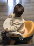 寶滿(mǎn)意 寶寶餐椅兒童餐桌嬰幼兒坐椅子吃飯便攜多功能叫叫椅座椅凳家用 黃(無(wú)聲PU軟墊+餐盤(pán)+透明餐盤(pán)) 曬單實(shí)拍圖