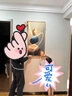 喜思頓（XISIDUN） 現(xiàn)代簡(jiǎn)約輕奢入戶玄關(guān)裝飾畫(huà)豎版畫(huà)走廊掛畫(huà)金石福祿晶瓷畫(huà) A款 160*80cm(鋁合金框+晶瓷面) 曬單實(shí)拍圖