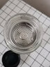 明霞玻璃杯高硼硅雙層男女士辦公室茶水分離泡茶杯子耐高溫車(chē)載水杯 魔力黑350ml 曬單實(shí)拍圖