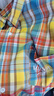 攜魚(yú)日系復古多巴胺彩色格子襯衫外套女夏季薄款慵懶風(fēng)少年感 彩虹色 XL 曬單實(shí)拍圖