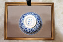 憶器（YIQI）汪涌濤仿明永樂(lè)青花纏枝蓮壓手杯景德鎮(zhèn)手繪功夫陶瓷品茗主人茶杯 蓮花款 【非遺畫(huà)師親繪】 曬單實(shí)拍圖