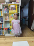 G.DUCKKIDS冰雪奇緣艾莎公主裙女童短袖連衣裙純棉兒童愛沙生日裙子夏季新款 粉色衣服+頭紗 120 建議身高110-120cm年齡6-7歲 曬單實(shí)拍圖