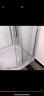 【2023升级免打胶款】淋浴房洗澡家用一体式封闭式沐浴房整体浴室整体淋浴房滑轮玻璃扇形隔断2 D款简易隔断80x80 不含蒸汽 实拍图