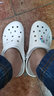 卡駱馳（crocs）洞洞鞋男鞋女鞋 2025夏季新款運動鞋沙灘鞋透氣休閑拖鞋涼鞋子 貝雅-全白色-店長精選/建議拍小一碼 41 -42 M8W10/260mm 曬單實拍圖