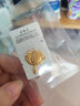 明牌珠寶  足金黃金蓮花鏤空吊墜項墜送禮女AFC0564工費180 足金吊墜 約2.81克 曬單實拍圖