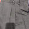 皮爾卡丹（pierre cardin）高品質(zhì)格子西褲男士春夏季韓版修身直筒商務(wù)休閑褲子垂感西裝褲男 黑色 31 曬單實拍圖