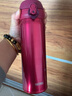 膳魔師（THERMOS） 保溫杯JNL汽車杯情侶杯保溫保冷水杯彈蓋杯 紅色JNL-500ml-SBR 曬單實(shí)拍圖