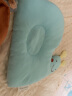 全棉时代婴儿定型枕0-1岁新生儿宝宝头型调节枕头四季通用透气婴儿枕 湖绿小蜗牛30cm×24cm 实拍图