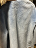 edition外套女冬新款羊毛麂皮絨V領(lǐng)毛呢大衣 冰川藍(lán)色K02 S 160 曬單實(shí)拍圖