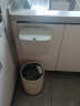 五月花厨房壁挂垃圾桶烫金颜值家用橱柜门悬挂台面收纳卫生间带盖奶油色 实拍图