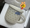 豹霖豹霖玲瓏鏤空蜂窩功夫泡茶具套裝陶瓷家用品泡茶杯具茶壺組合瓷器 12件玲瓏*主人杯-向陽(yáng)花 曬單實(shí)拍圖
