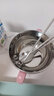 YOUBOS316不銹鋼湯碗 小學(xué)生兒童雙耳湯碗帶蓋帶手柄飯碗防摔防燙 316碗勺筷+卡通提袋 蘭迪粉 曬單實(shí)拍圖