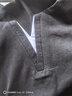 JEEP SPIRIT夏季男士歐美簡(jiǎn)約假兩件V領(lǐng)短袖T恤青年純棉潮流個(gè)性修身純色T恤 黑色 L (115斤-130斤) 曬單實(shí)拍圖
