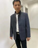 Fazeya恒源祥中山裝男士秋冬立領(lǐng)修身中式西服男羊毛呢外套男雙面呢加厚 灰色 M (170) (100-120斤） 曬單實(shí)拍圖
