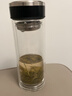 富光雙層玻璃杯男女商務(wù)大容量水杯子透明便攜車(chē)載泡茶杯送禮印字團購 雙層黑色400ml 曬單實(shí)拍圖
