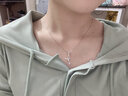 ?，敽麥I滴銀項(xiàng)鏈女鎖骨鏈時(shí)尚吊墜頸鏈生日禮物送女朋友 蝴蝶淚滴銀項(xiàng)鏈 曬單實(shí)拍圖