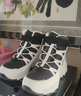 Skechers斯凱奇兒童絨絨靴雪地靴保暖男童棉鞋防寒加絨高幫女童靴660092L 女童/白色/黑色/粉紅色/WBPK 38 曬單實拍圖