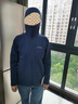 mont·bell抓絨衣女款秋冬單面拉絨保暖舒適彈力連帽開衫外套 1106734 NV海軍藍(lán) L 曬單實(shí)拍圖