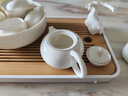 祥業(yè)德化羊脂玉瓷白瓷喝茶功夫茶具套裝家用泡茶壺蓋碗茶杯子整套茶 錦意茶壺八杯14件套-描金款+茶盤(pán) 曬單實(shí)拍圖