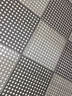 羊洋居浴室防滑墊拼接腳墊家用衛(wèi)生間廁所淋浴房瓷磚地墊防水翻新地磚貼 灰白-1.6MM厚+卡扣安裝可拼接 30*30CM（8片裝） 曬單實拍圖
