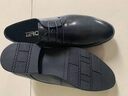 零度男鞋皮鞋男 新品皮鞋男士商務(wù)休閑鞋男舒適經(jīng)典正裝鞋子 黑色 40 曬單實(shí)拍圖