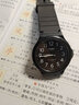 卡西歐(CASIO)學(xué)生兒童表 男士橡膠帶運(yùn)動(dòng)手表 黑盤白色數(shù)字MW-240-1B 曬單實(shí)拍圖