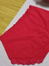 安の約2024年新款禮盒裝送人內褲女本命年純棉大紅色生肖屬龍喜慶中高腰 本命年4條紅內褲9 L   100-120斤 曬單實(shí)拍圖
