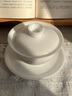 尚言坊蓋碗茶杯單個(gè)帶蓋陶瓷羊脂玉白瓷不燙手功夫茶具泡茶三才蓋碗 1[禮盒裝]素燒觀(guān)色蓋碗 曬單實(shí)拍圖