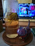 鈞瓷桌面貓咪手把件擺件陶瓷可愛小貓創(chuàng)意茶寵貓閨蜜同學生日禮物 秋香色 (禮盒裝) 曬單實拍圖