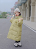 沫芽?jì)和虚L(cháng)款羽絨服2024秋冬新款男女童中大童過(guò)膝長(cháng)款連帽外套潮 黑色 110cm 曬單實(shí)拍圖