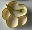 COOKSS 宝宝餐盘硅胶婴儿学吃饭分格儿童餐具辅食碗餐盘带吸盘 双拼绿 实拍图