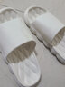 IQGD拖鞋女地板涼拖鞋男浴室內(nèi)外穿居家20007 白黑  42-43  曬單實(shí)拍圖